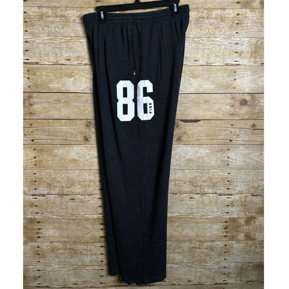 PINK VICTORIA SECRET PULL ON LOOSE FIT ATHLEISURE LOUNGE EVERYDAY WEAR PANTS LRG - Picture 2 of 7